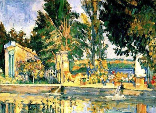 Jas de Bouffan, the Pool by Paul Cezanne - Van-Go Paint-By-Number Kit