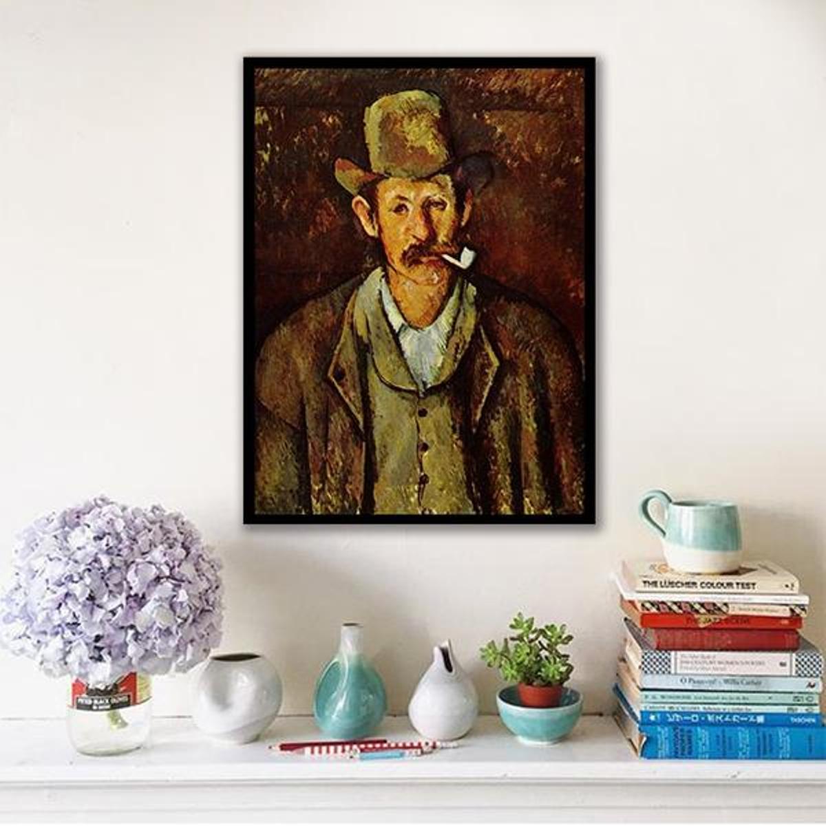Man with Pipe by Paul Cezanne - Van-Go Paint-By-Number Kit