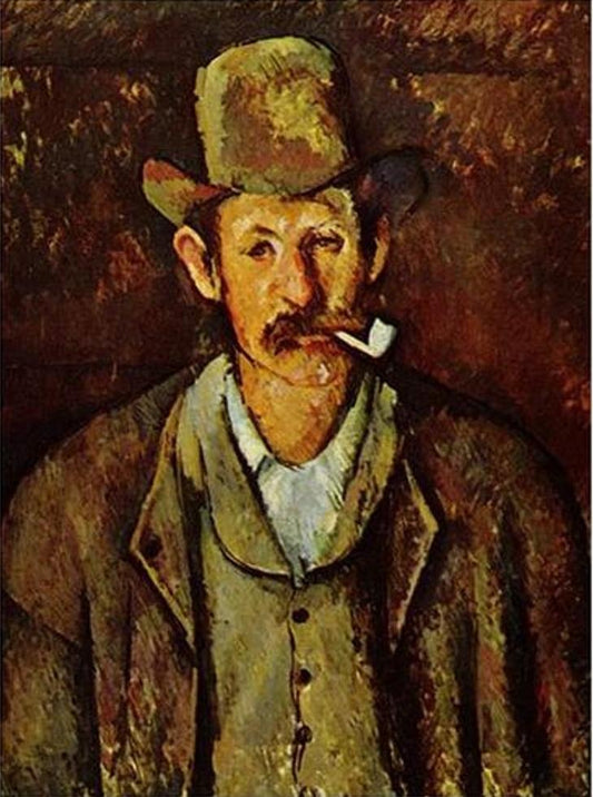 Man with Pipe by Paul Cezanne - Van-Go Paint-By-Number Kit