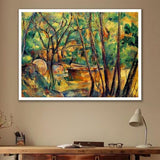 Millstone and Cistern Under Trees by Paul Cezanne - Van-Go Paint-By-Number Kit