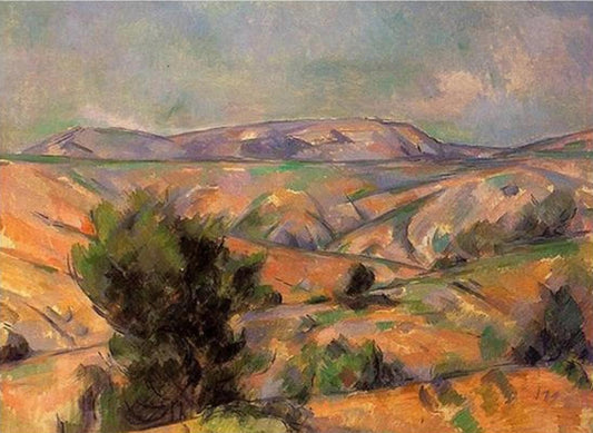 Mount Sainte-Victoire Seen from Gardanne by Paul Cezanne - Van-Go Paint-By-Number Kit