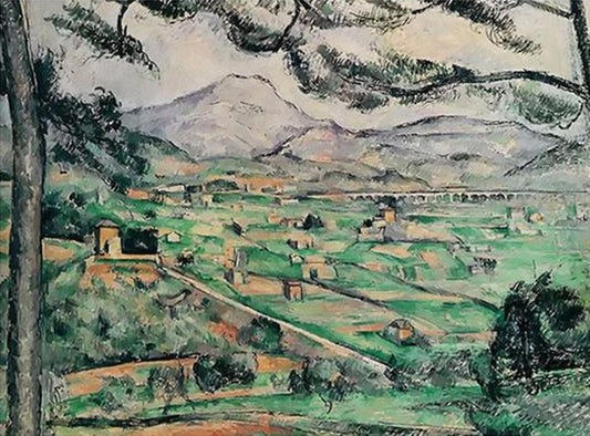 Mont Sainte-Victoire with Large Pine by Paul Cezanne - Van-Go Paint-By-Number Kit