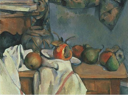 Ginger Pot with Pomegranate and Pears by Paul Cezanne - Van-Go Paint-By-Number Kit