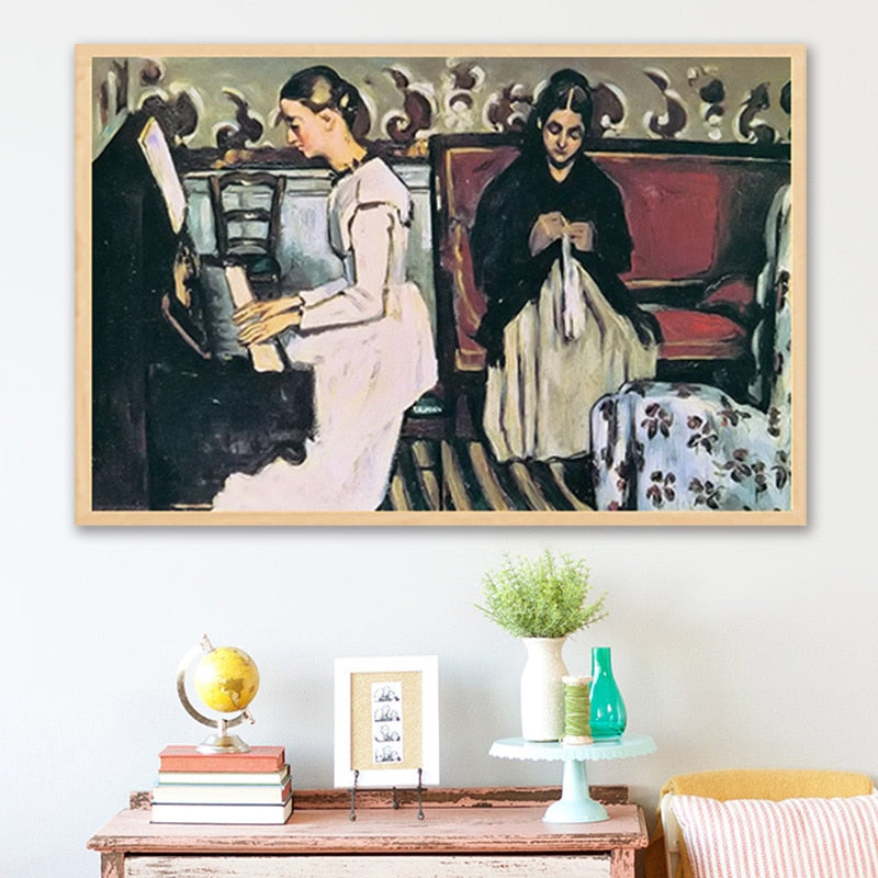 Girl at the Piano by Paul Cezanne - Van-Go Paint-By-Number Kit