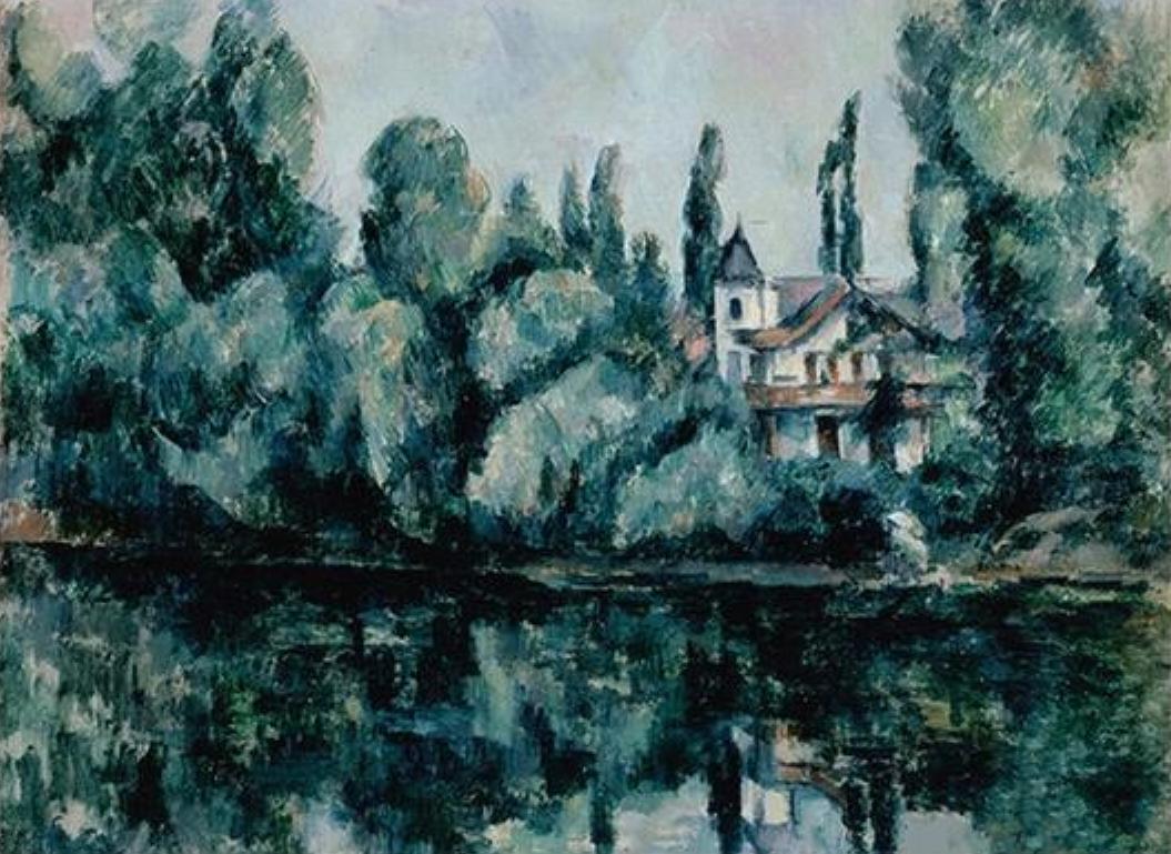Banks of the Marne by Paul Cezanne - Van-Go Paint-By-Number Kit
