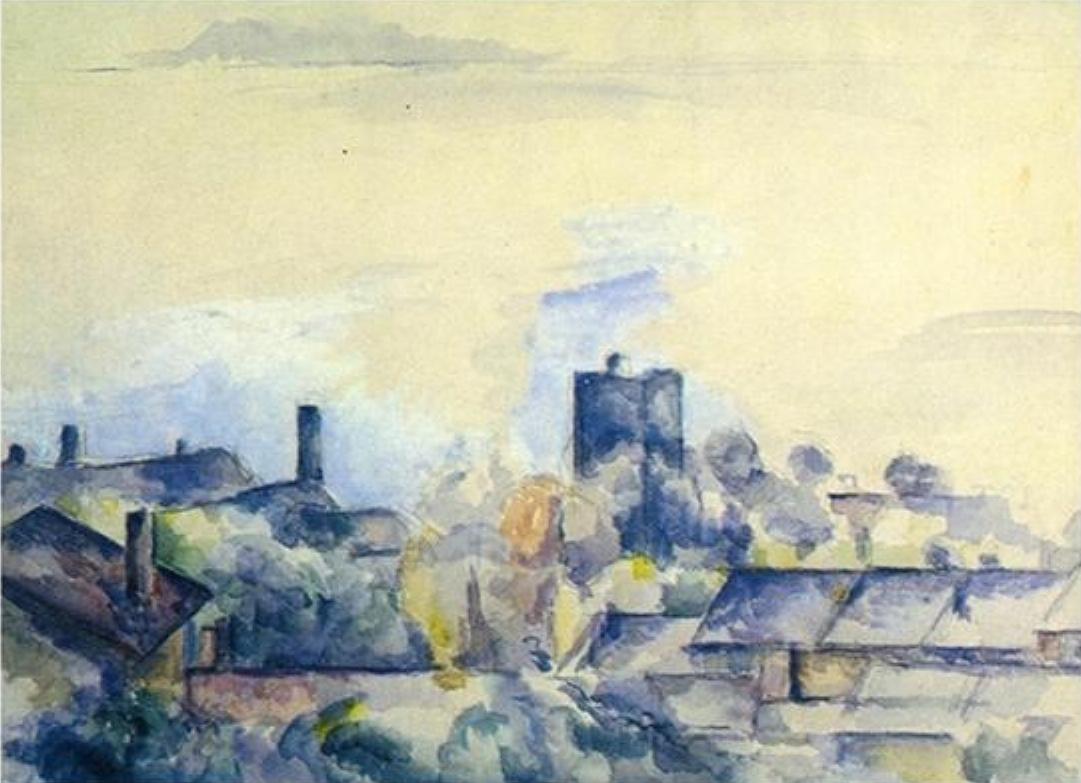 Roofs in L'estaque by Paul Cezanne - Van-Go Paint-By-Number Kit