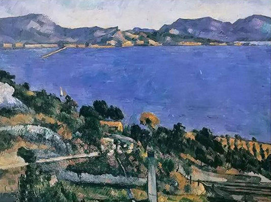 The Bay of Marseilles, Seen from L'Estaque by Paul Cezanne - Van-Go Paint-By-Number Kit