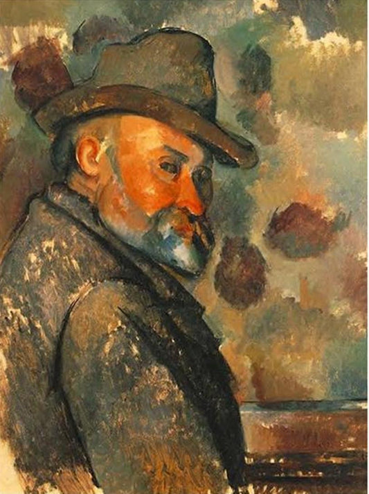 Self Portrait in a Felt Hat by Paul Cezanne - Van-Go Paint-By-Number Kit