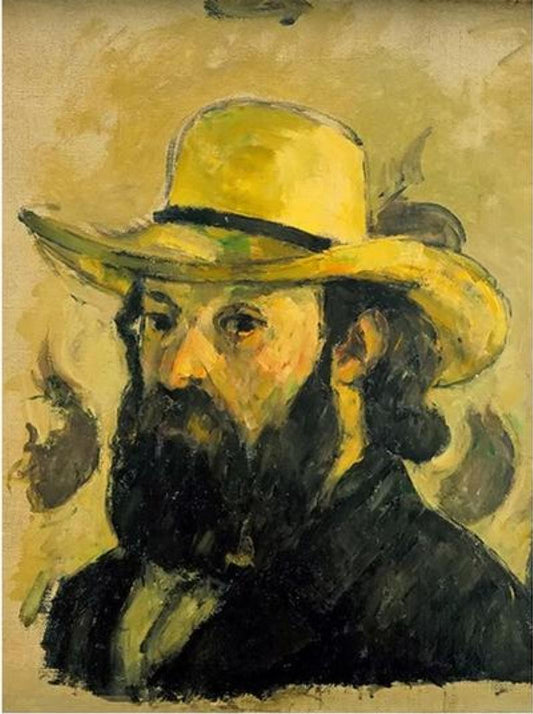 Self-Portrait in a Straw Hat by Paul Cezanne - Van-Go Paint-By-Number Kit