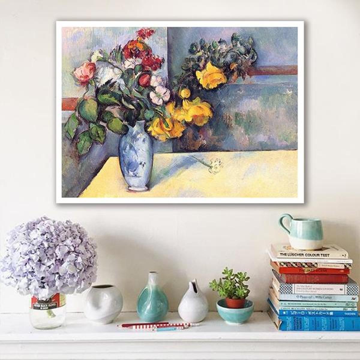 Still Life Flowers in a Vase by Paul Cezanne - Van-Go Paint-By-Number Kit