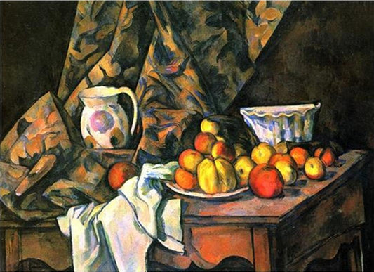 Still Life with Flower Holder by Paul Cezanne - Van-Go Paint-By-Number Kit
