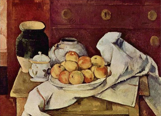 Still Life with a Chest of Drawers by Paul Cezanne - Van-Go Paint-By-Number Kit