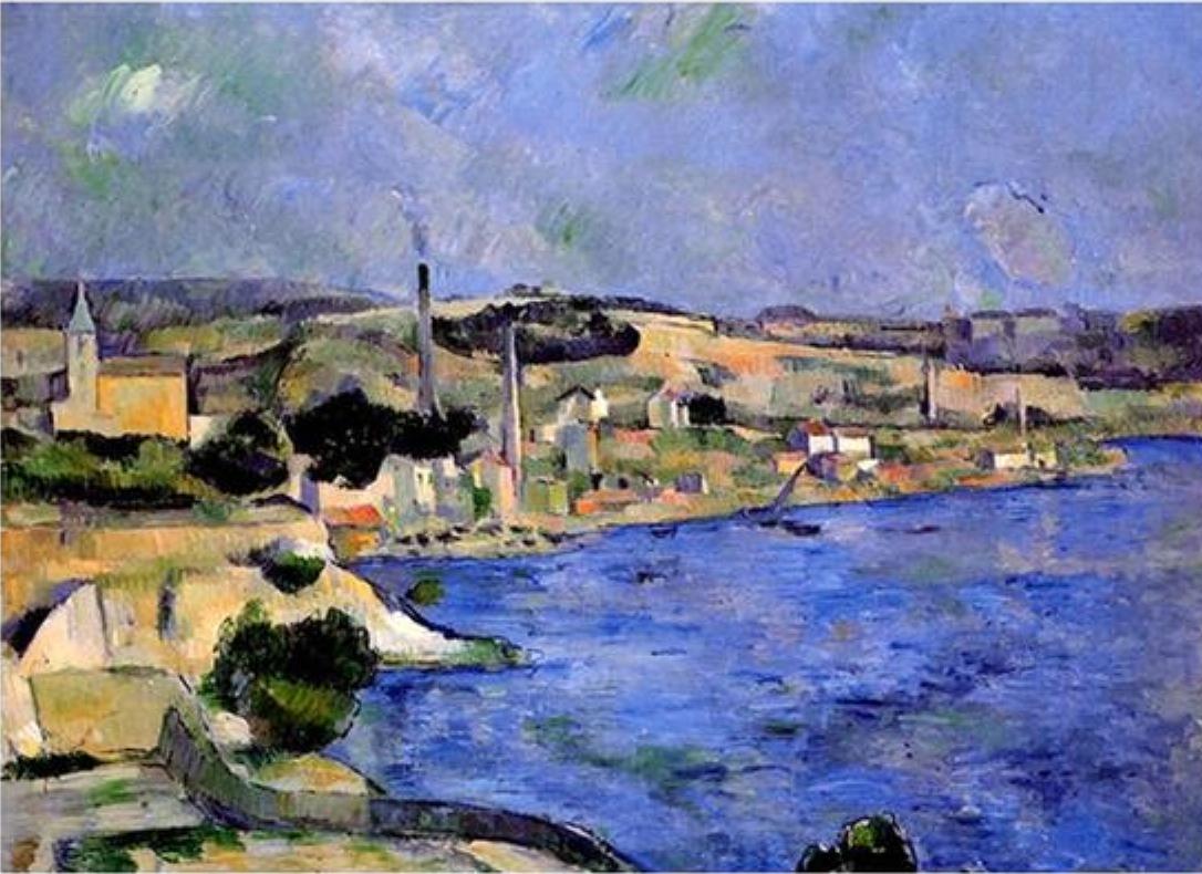 The Bay of L'estaque and Saint Henri by Paul Cezanne - Van-Go Paint-By-Number Kit