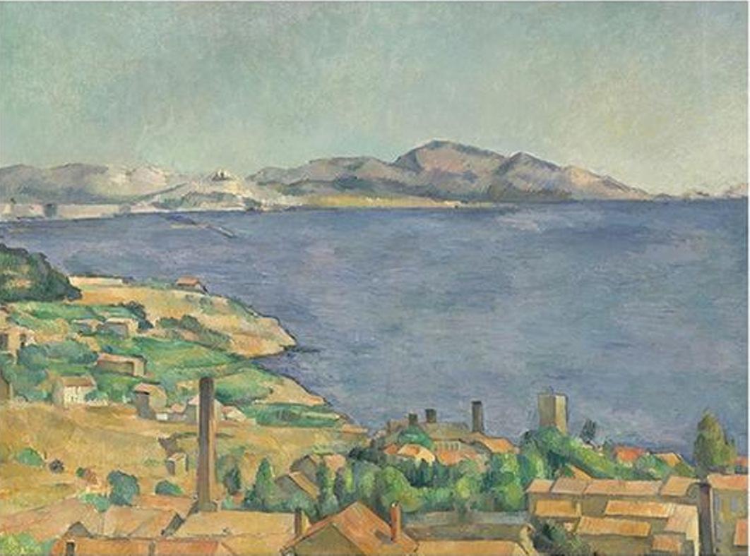 The Gulf of Marseilles Seen from L'Estaque by Paul Cezanne - Van-Go Paint-By-Number Kit
