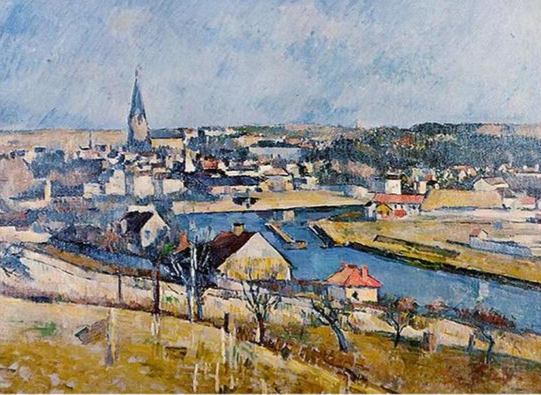 lle de France Landscape by Paul Cezanne - Van-Go Paint-By-Number Kit