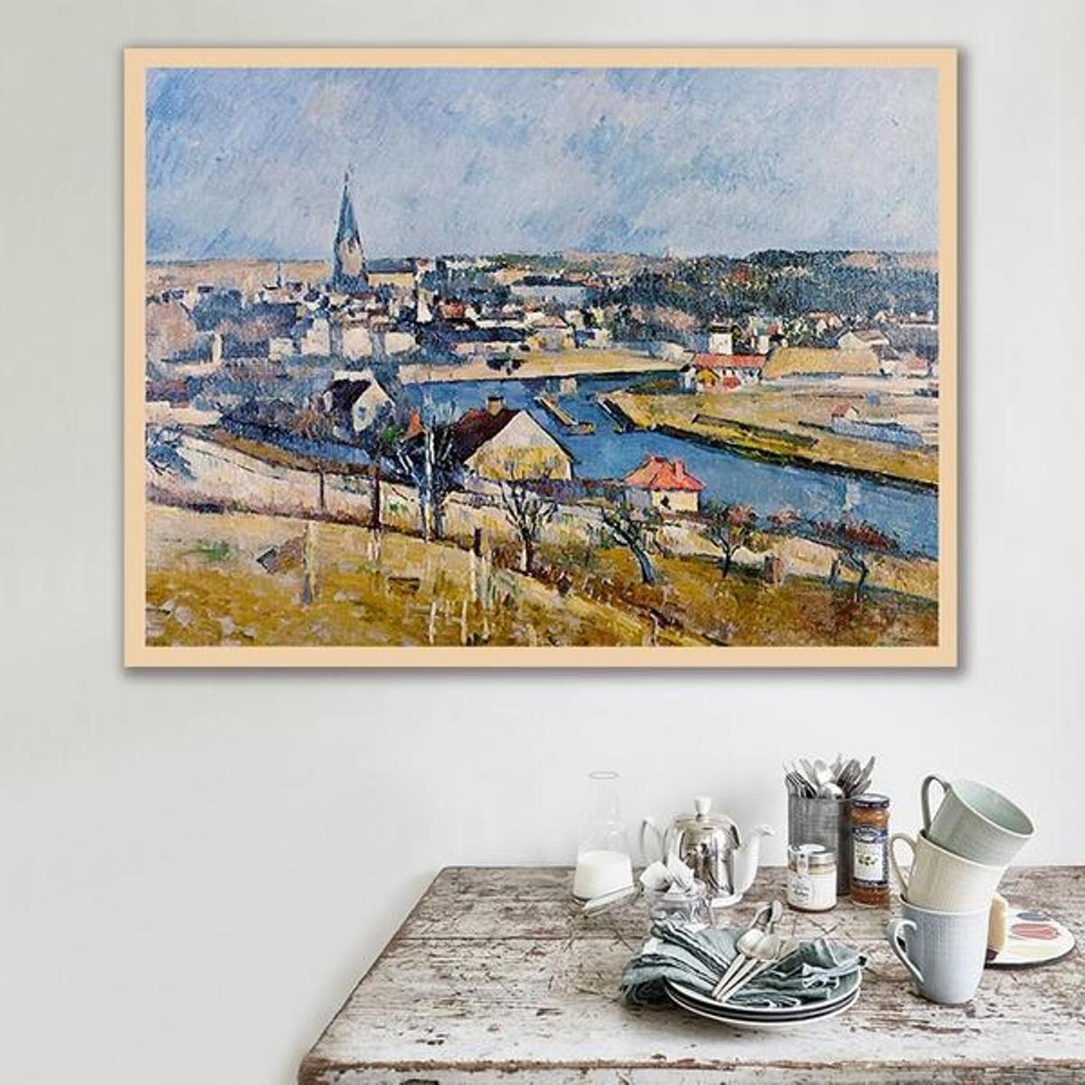 lle de France Landscape by Paul Cezanne - Van-Go Paint-By-Number Kit