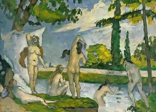Baigneuses (Bathers) by Paul Cezanne - Van-Go Paint-By-Number Kit