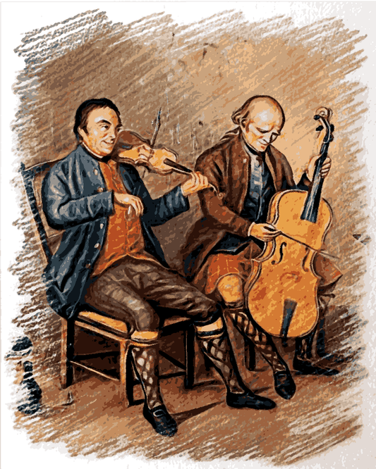 Cello Collection PD (36) - Violinist and Cellist - Van-Go Paint-By-Number Kit